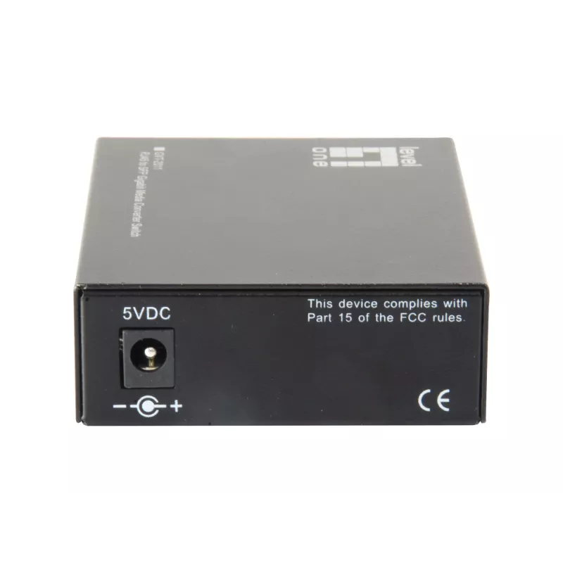Switch Conversor de Meios LevelOne RJ45 para SFP Gigabit, 2 x SFP, 1 x RJ45