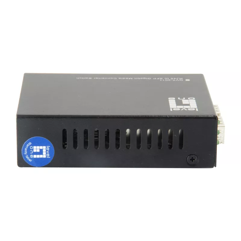 Switch Conversor de Meios LevelOne RJ45 para SFP Gigabit, 2 x SFP, 1 x RJ45