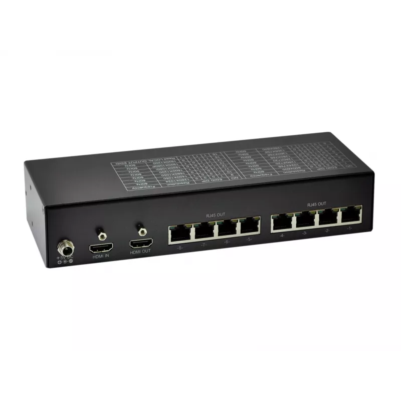Transmissor HDMI sobre Cat.5 LevelOne, 300 m, 8 saídas de canal