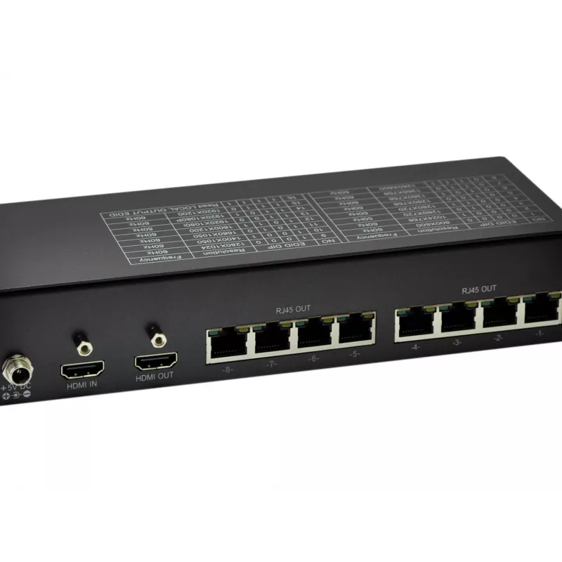 Transmissor HDMI sobre Cat.5 LevelOne, 300 m, 8 saídas de canal