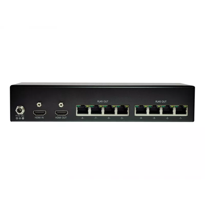 Transmissor HDMI sobre Cat.5 LevelOne, 300 m, 8 saídas de canal