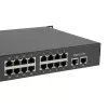 Switch PoE Fast Ethernet LevelOne de 34 portas, 802.3at/af PoE, 32 saídas PoE, 2 x Gigabit RJ45, 250W
