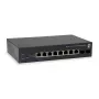 Switch PoE Gigabit Web Smart LevelOne de 10 portas, 8 saídas PoE, 2 x Gigabit SFP, 70W