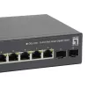 Switch PoE Gigabit Web Smart LevelOne de 10 portas, 8 saídas PoE, 2 x Gigabit SFP, 70W