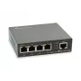 Switch PoE Gigabit LevelOne de 5 portas, 802.3at/af PoE, 4 saídas PoE, 60W