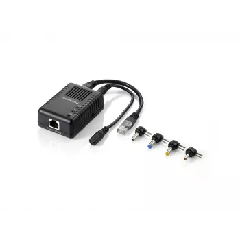 Splitter PoE Fast Ethernet LevelOne, 802.3af PoE, saída 5-12V DC