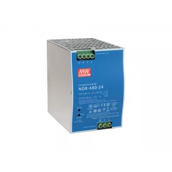Fonte de alimentação industrial 24V DC LevelOne POW-2462 480W calha DIN -20 a +70 °C