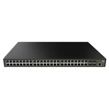 Switch de rede LevelOne GEL-5271 gerido L2+ Gigabit Ethernet (10/100/1000) 1U preto