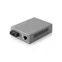 Conversor de mídia Fast Ethernet gerido LevelOne RJ45 para SC, fibra monomodo, 20 km