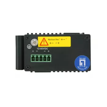 Switch de rede LevelOne IGU-0501 Gigabit Ethernet PoE preto