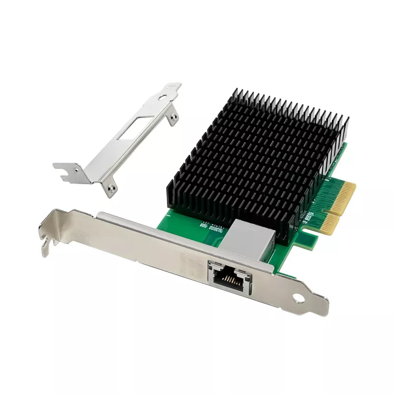 Placa de rede LevelOne 10 Gigabit PCIe x4, 1 x RJ45, interna, com fios, PCI Express, Ethernet, 10000 Mbit/s, verde