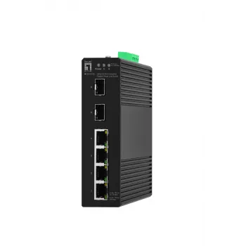 Switch gerido LevelOne Hilbert 6 portas Industrial Gigabit Smart Lite