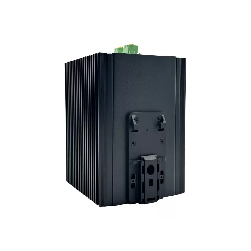 Switch industrial gerido L2 Plus LevelOne 20 portas, 8 x 1GbE RJ45, 8 x 1GbE SFP, 4 x 1/2.5GbE SFP, calha DIN, -40 °C a 80 °C