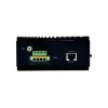 LevelOne Switch Industrial Gerido L2 Plus Gigabit de 10 Portas, 8x 1GbE RJ45, 2x 1/2.5GbE SFP, Calha DIN, -40°C a 75°C