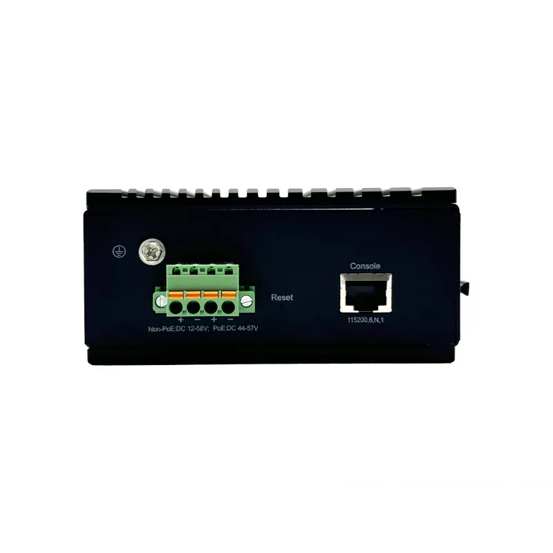 LevelOne Switch Industrial Gerido L2 Plus Gigabit de 10 Portas, 8x 1GbE RJ45, 2x 1/2.5GbE SFP, Calha DIN, -40°C a 75°C