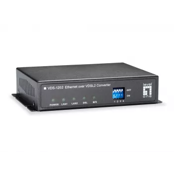 LevelOne VDS-1202 Conversor de Media de Rede 100 Mbit/s Cinzento