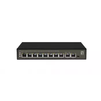 LevelOne FGP-1031 Switch de Rede Não Gerido Gigabit Ethernet (10/100/1000) Power over Ethernet (PoE) Preto