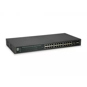 LevelOne GEP-2652 Switch de Rede Gerido L2 Gigabit Ethernet (10/100/1000) Power over Ethernet (PoE) Cinzento