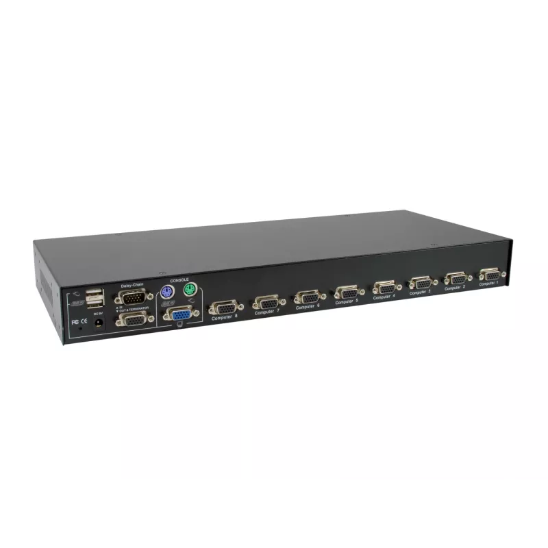LevelOne Switch KVM PS/2-USB VGA de 8 Portas