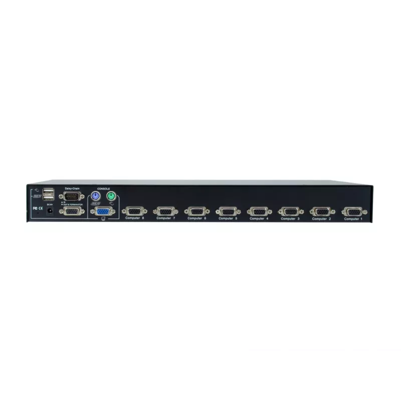 LevelOne Switch KVM PS/2-USB VGA de 8 Portas