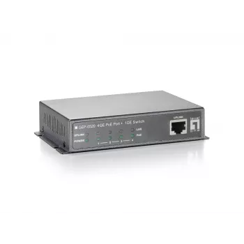 LevelOne Switch PoE Gigabit de 5 Portas, 61,6 W, 802.3af PoE, 4 Saídas PoE, Fonte de Alimentação Incluída