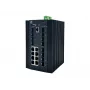 LevelOne Switch Industrial Gerido L2 Plus de 20 Portas, 8 x 1GbE RJ45, 8 x 1GbE SFP, 4 x 1/2.5/10GbE SFP+, Calha DIN, -40°C a 80°C