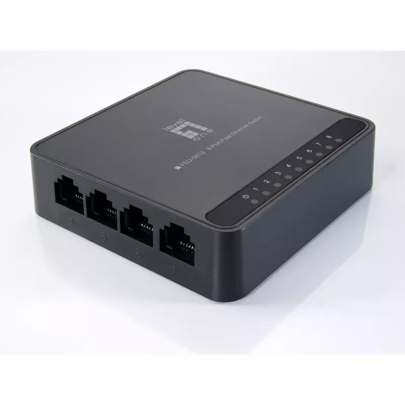 LevelOne FEU-0812 Switch de Rede Não Gerido Fast Ethernet (10/100) Preto