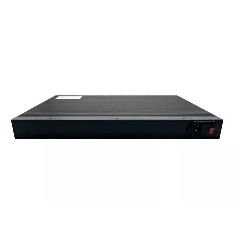 LevelOne Switch Industrial de Fibra Gerido L2 Plus de 28 Portas, 4x 1,25/2,5GbE SFP, 16x 1,25GbE SFP, 8x Gigabit SFP/RJ45 Combo, Alimentação Redundante, -40°C a 80°C