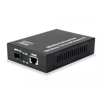 LevelOne GVT-0500 Conversor de Media de Rede 10000 Mbit/s Preto