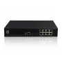 LevelOne KILBY Switch PoE Gerido L2 Gigabit de 10 Portas, 2 x SFP, 802.3at/af PoE, 125W, 8 Saídas PoE
