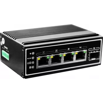 LevelOne IGP-0502 Switch de Rede Não Gerido Gigabit Ethernet (10/100/1000) Power over Ethernet (PoE) Preto