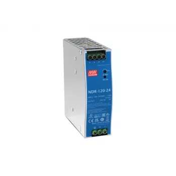 Fonte de alimentação industrial LevelOne 24V DC POW-2442 120W Calha DIN -20 a +70 °C