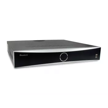 Gravador de vídeo em rede LEVELONE NVR-0411 — 32 canais, 4096×2160 máx., 10 TB SATA, PoE 16 W/porta, 17x RJ-45, USB 2x2