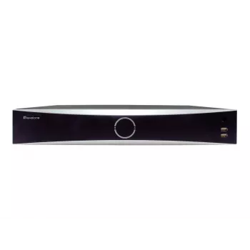 Gravador de vídeo em rede LEVELONE NVR-0411 — 32 canais, 4096×2160 máx., 10 TB SATA, PoE 16 W/porta, 17x RJ-45, USB 2x2