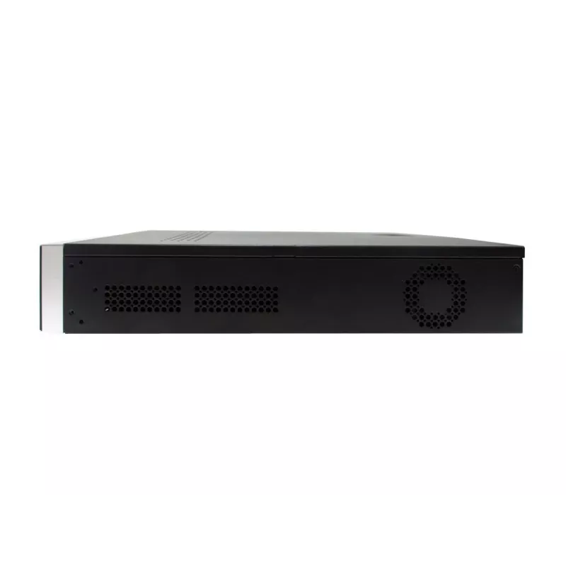 LevelOne NVR-0411 GEMINI gravador de vídeo em rede de 32 canais, 16 portas PoE (16 W/porta), 4096 x 2160, H.265, 4x HDD SATA até 10 TB, preto/cinzento
