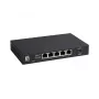 Switch Ethernet 2.5G não gerido de 5 portas LEVELONE GEU-0525 — 5× 2.5G RJ-45, não gerido, comutação 25 Gbit/s, montagem na parede