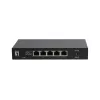 Switch Ethernet 2.5G não gerido de 5 portas LEVELONE GEU-0525 — 5× 2.5G RJ-45, não gerido, comutação 25 Gbit/s, montagem na parede