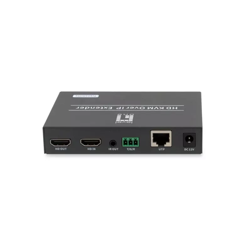 Transmissor AV LEVELONE HVE-6701T — HDMI 1.3b, até 1920×1080, Cat5e/Cat6/Cat7, Mini-USB, 12 V DC
