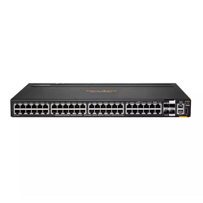 Switch HPE Aruba Networking CX 6200M 48G 4SFP+ Gigabit Ethernet 48 portas