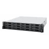 Servidor NAS Synology Rack Station RS2423RP+ 12 baías 2U Barebone com fonte de alimentação redundante
