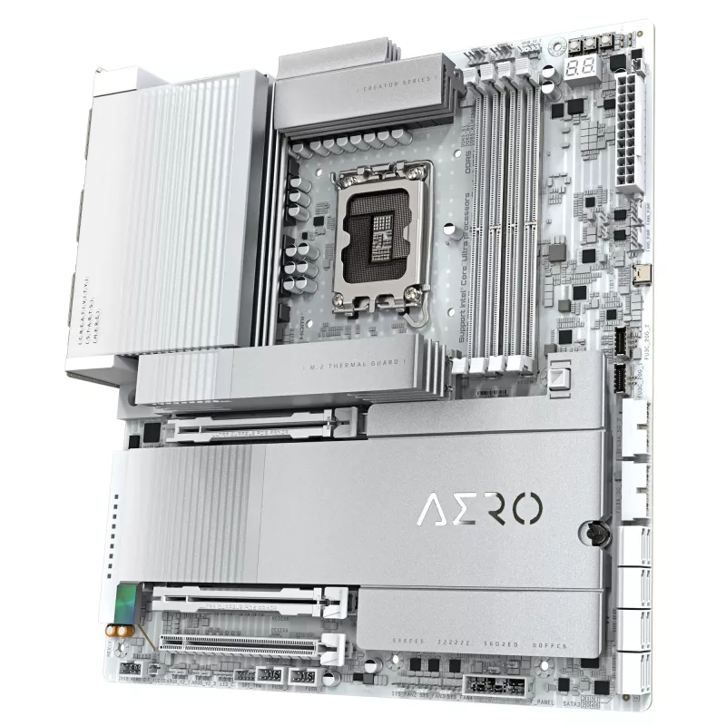 Placa-mãe GIGABYTE Z890 AERO D - Suporta CPUs Intel Core Ultra (Série 2), VRM 16+1+2 fases, até 9500MHz DDR5 (OC), PCIe 5.0 M.2, Wi-Fi 7, Thunderbolt 5