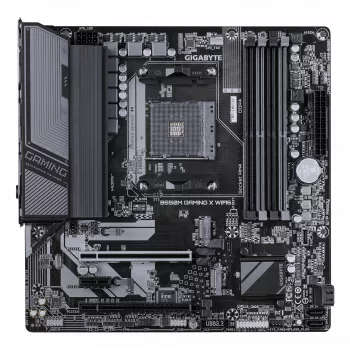 Placa-mãe GIGABYTE B550M GAMING X WIFI6 - CPUs AMD Ryzen 5000, VRM 5+3 fases, até 3200 MHz DDR4, 1xPCIe 4.0 + 1xPCIe 3.0 M.2, Wi-Fi 6, 1GbE LAN, USB 3.2 Gen 1
