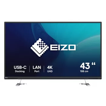 Monitor de computador EIZO FlexScan EV4340X-BK 108 cm (42,5 polegadas) 3840 x 2160 píxeis 4K Ultra HD LCD preto