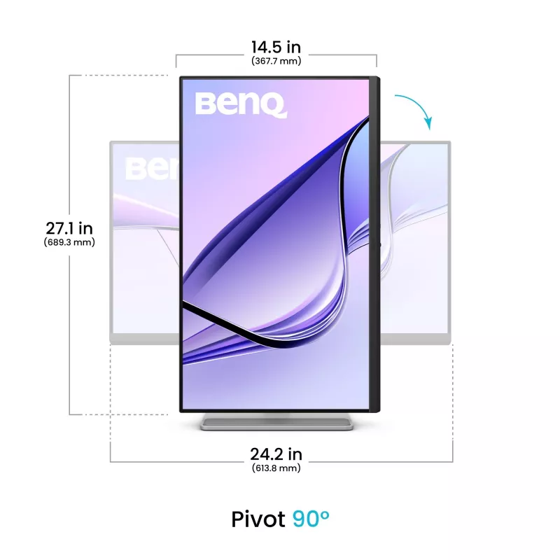 Monitor de computador BenQ MA270U 68,6 cm (27 polegadas) 3840 x 2160 píxeis 4K Ultra HD branco