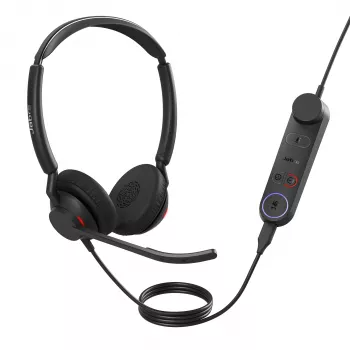 Jabra Engage 50 II - (50 II Link) USB-C/A UC Stereo, com fios, Escritório/Call center, 152 g, Headset, preto