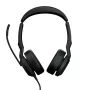 Jabra Evolve2 50 - USB-C/A UC Stereo (sem Bluetooth), com fios, 20 - 20000 Hz, Escritório/Call center, 148,9 g, Headset, preto