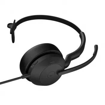 Jabra Evolve2 50 Headset com fios de arco Escritório/Call center USB Type-C / USB Type-A Bluetooth preto