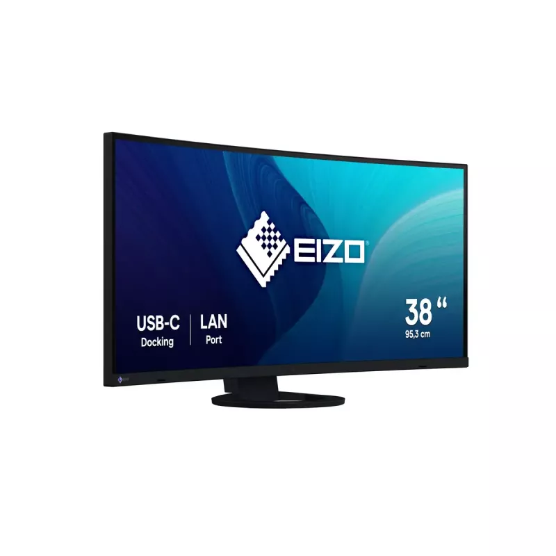 Monitor EIZO FlexScan EV3895 37,5 polegadas Ultra-Wide Curvo IPS 3840×1600, 300 cd/m², 1000:1, USB-C PD 85W, DisplayPort, HDMI, hub USB, VESA