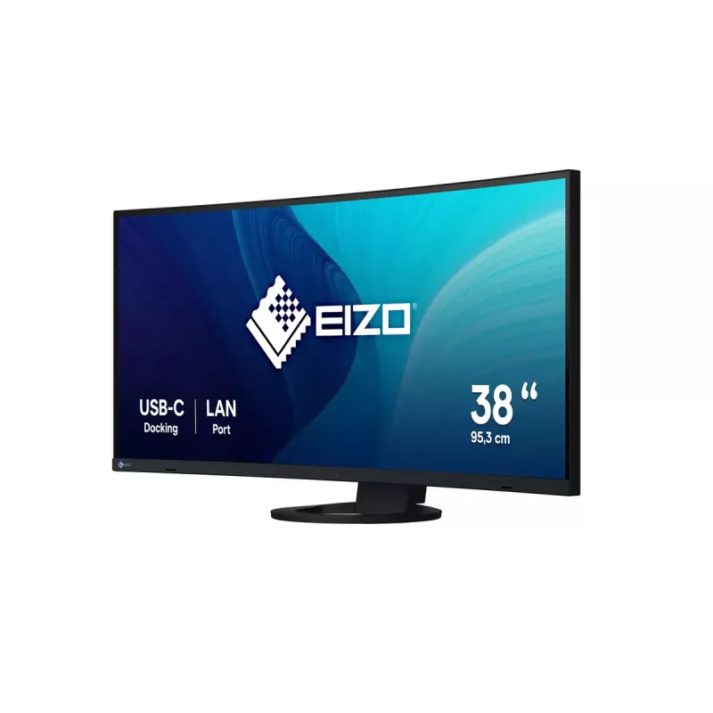 Monitor EIZO FlexScan EV3895 37,5 polegadas Ultra-Wide Curvo IPS 3840×1600, 300 cd/m², 1000:1, USB-C PD 85W, DisplayPort, HDMI, hub USB, VESA