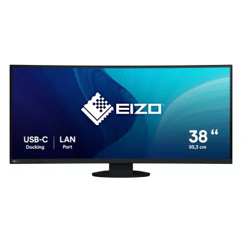 Monitor EIZO FlexScan EV3895 37,5 polegadas Ultra-Wide Curvo IPS 3840×1600, 300 cd/m², 1000:1, USB-C PD 85W, DisplayPort, HDMI, hub USB, VESA
